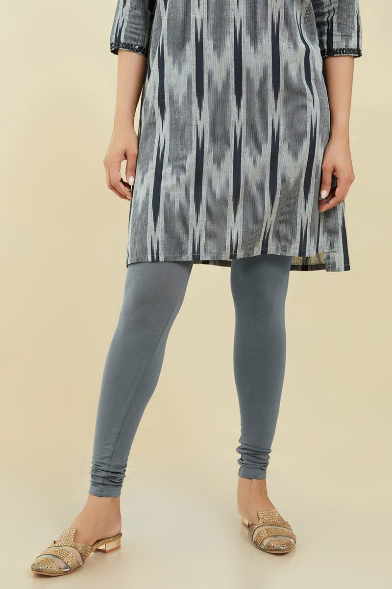 Grey churidar leggings hot sale
