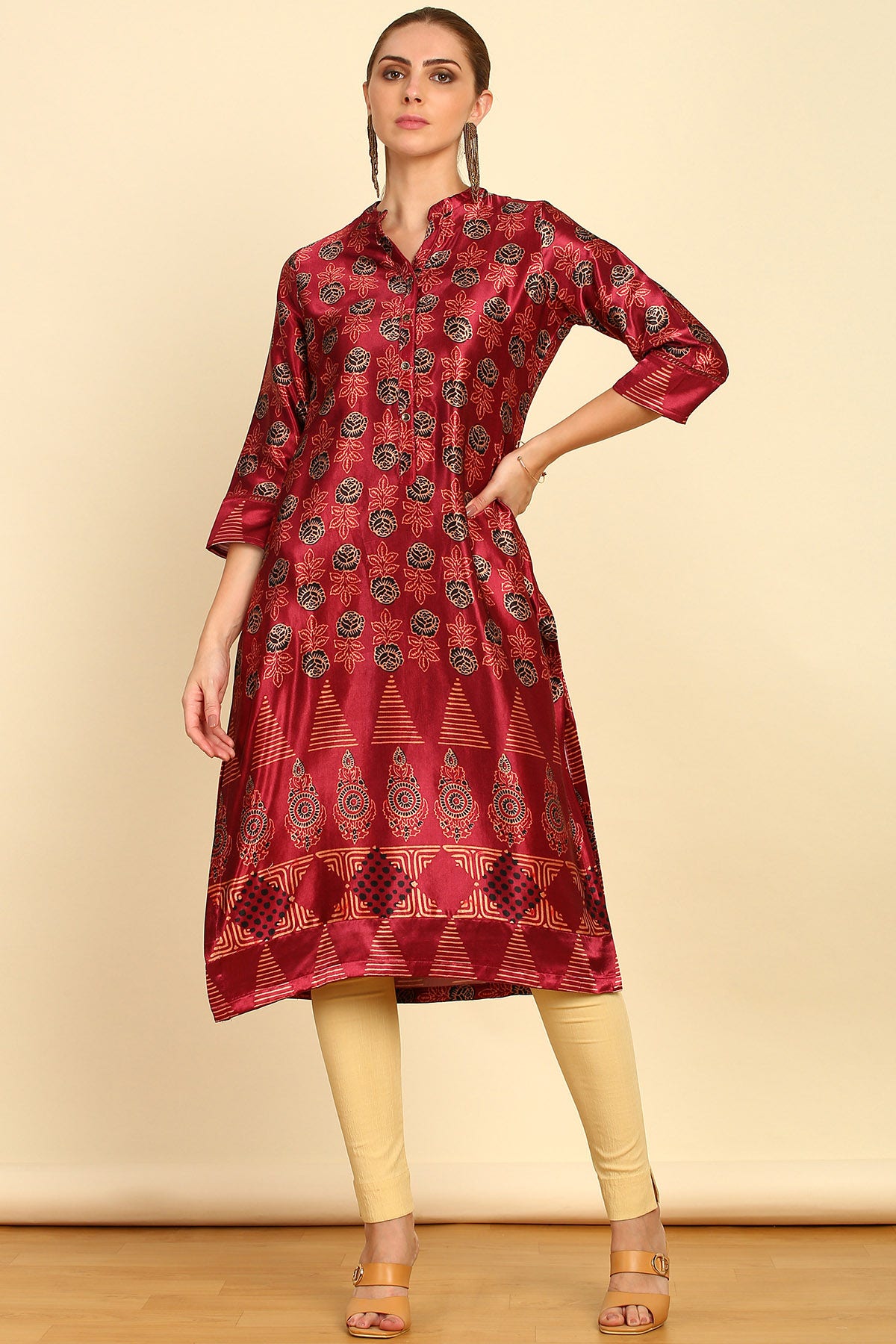 Mashru silk kurtis clearance