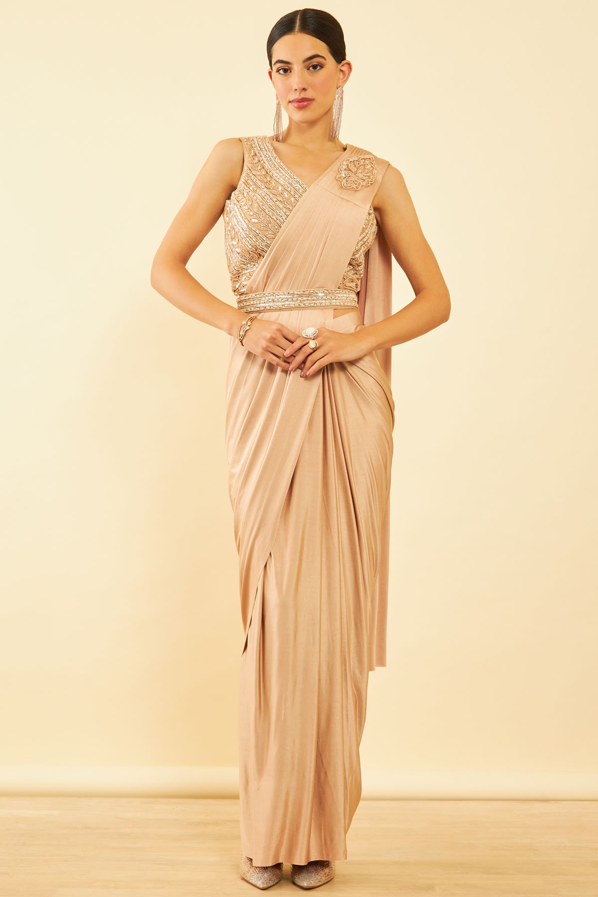 Lycra clearance saree dress