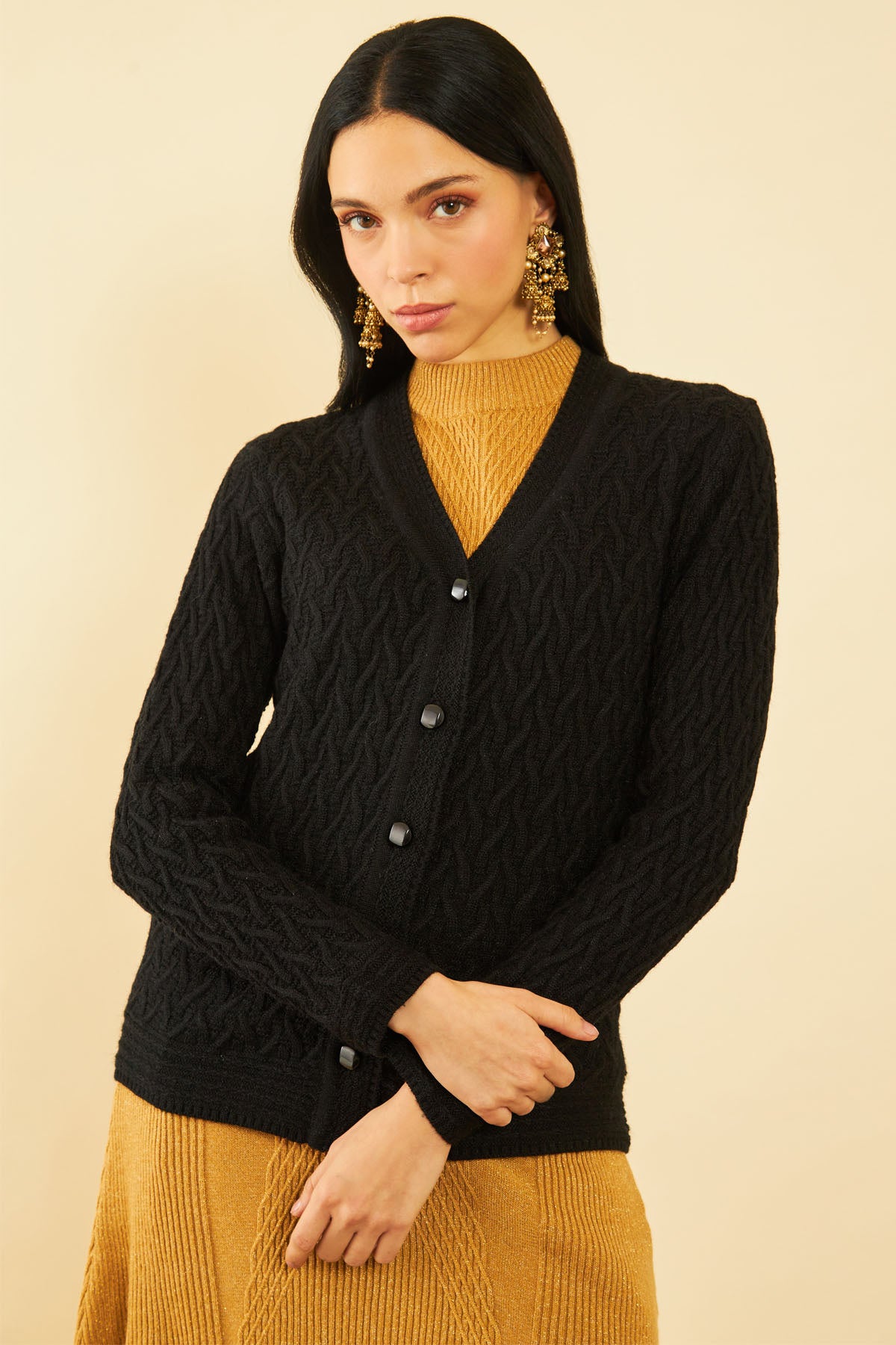 Acrylic shop cardigan womens