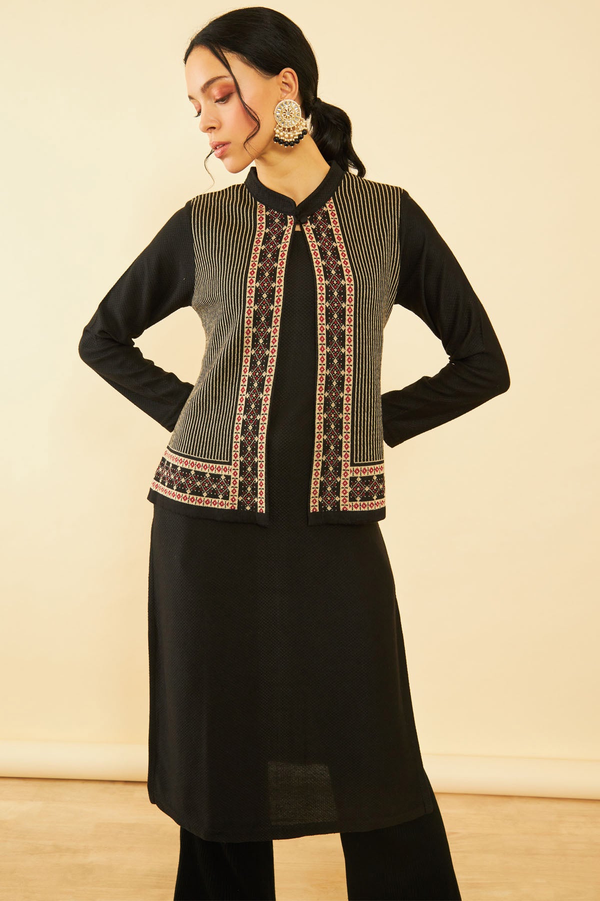 Kurta with jacket 2024 for ladies online