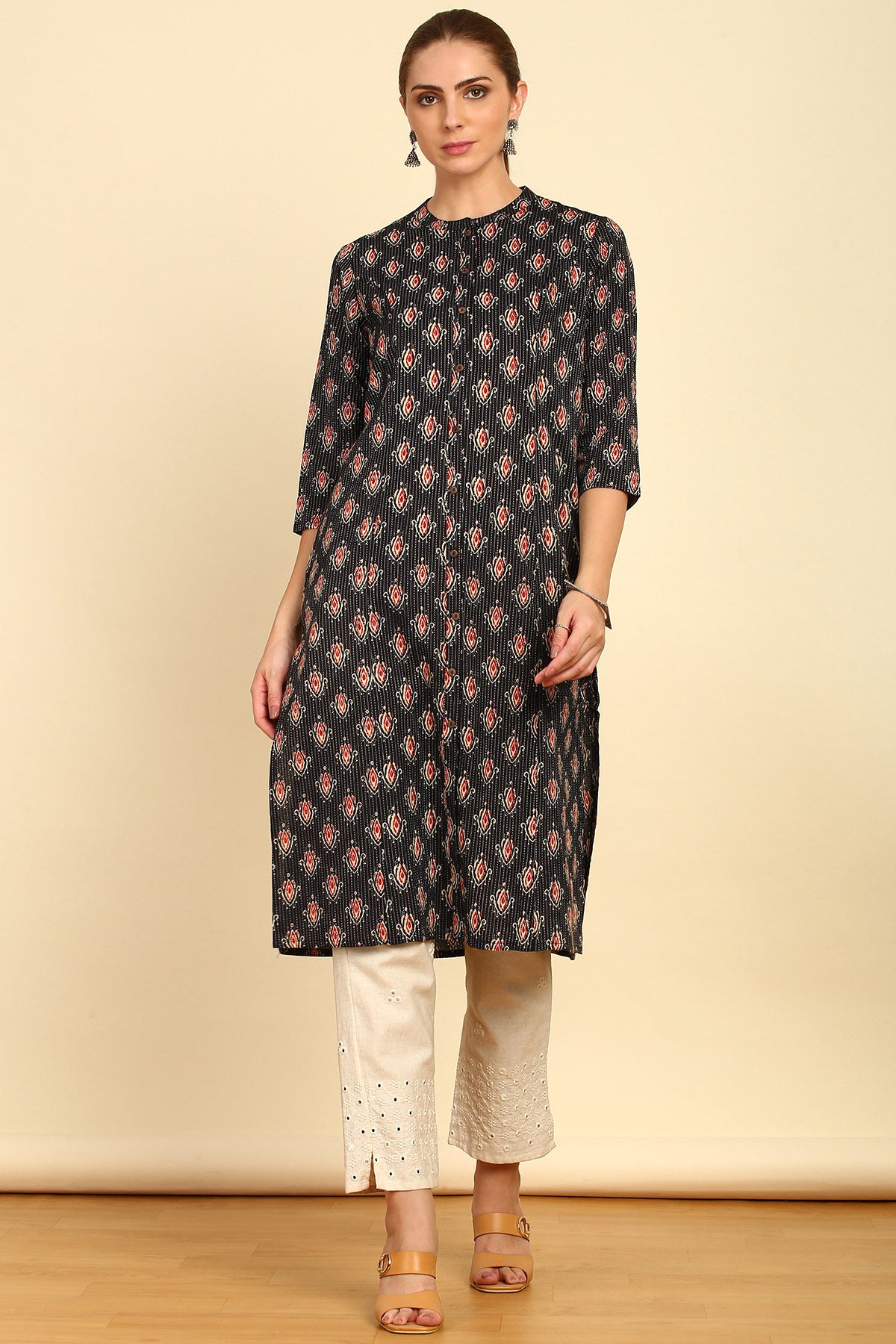 Soch women's straight cotton kurta top