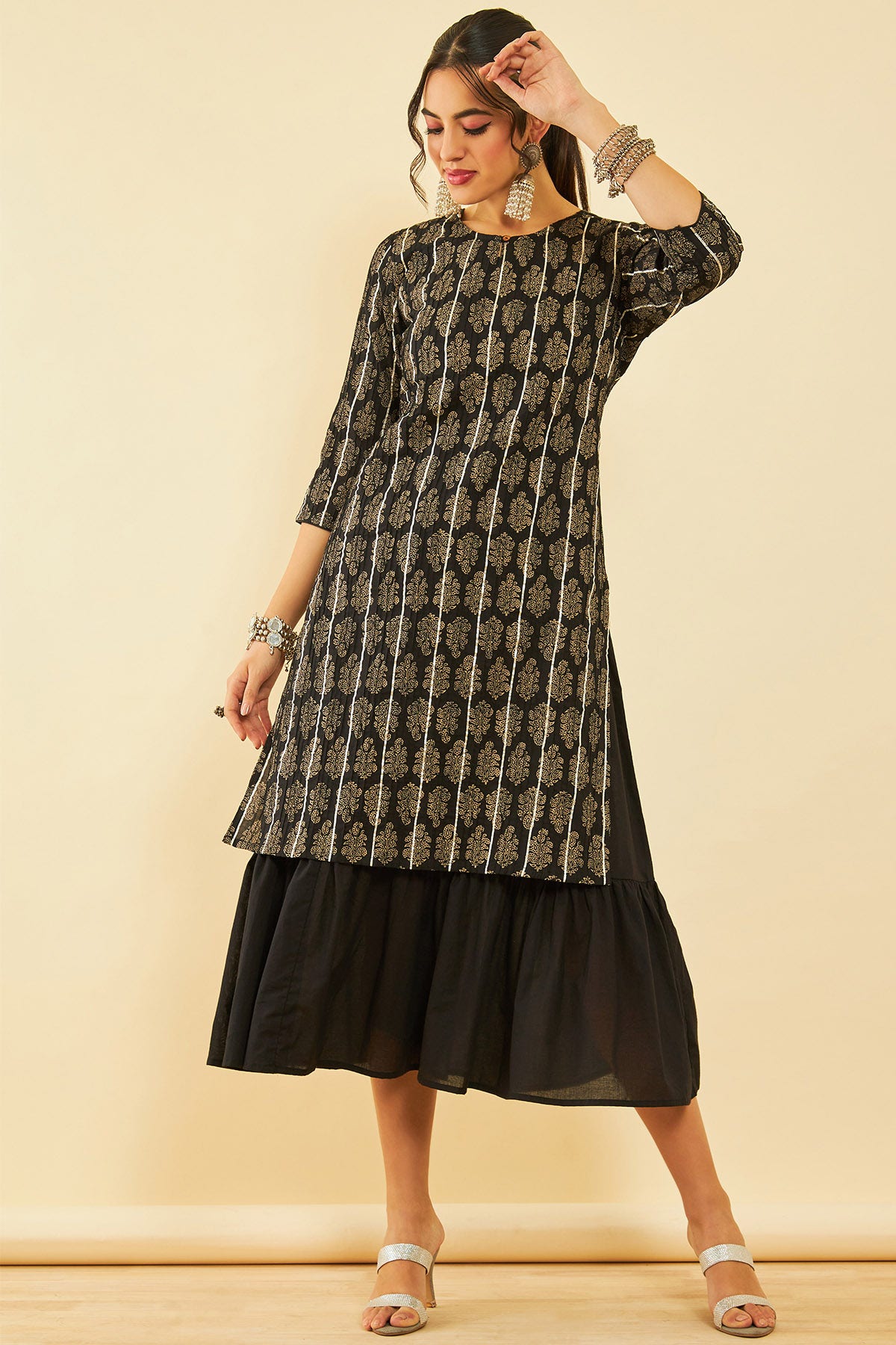 Black ethnic dress online deals