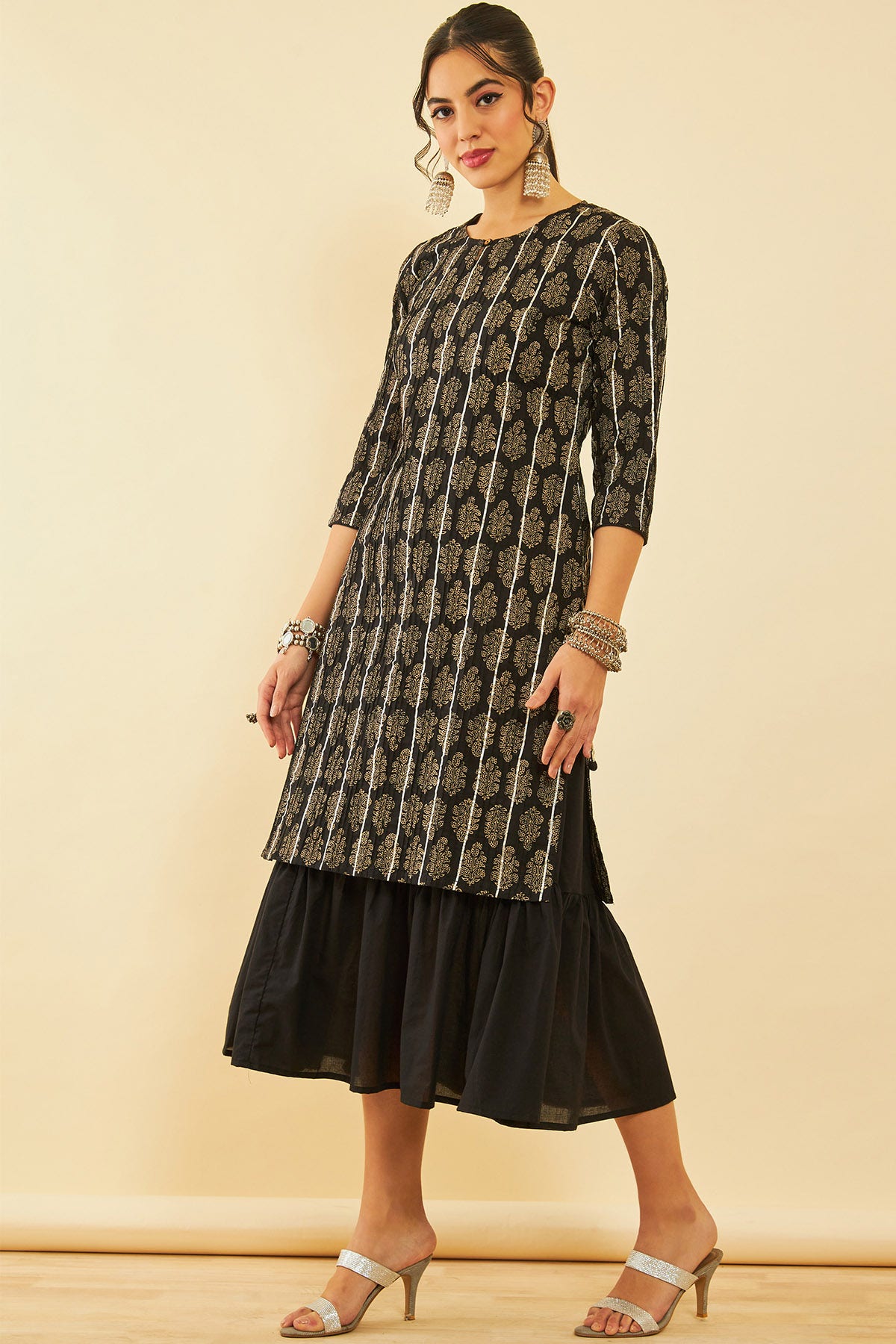 Layered ethnic dress on sale