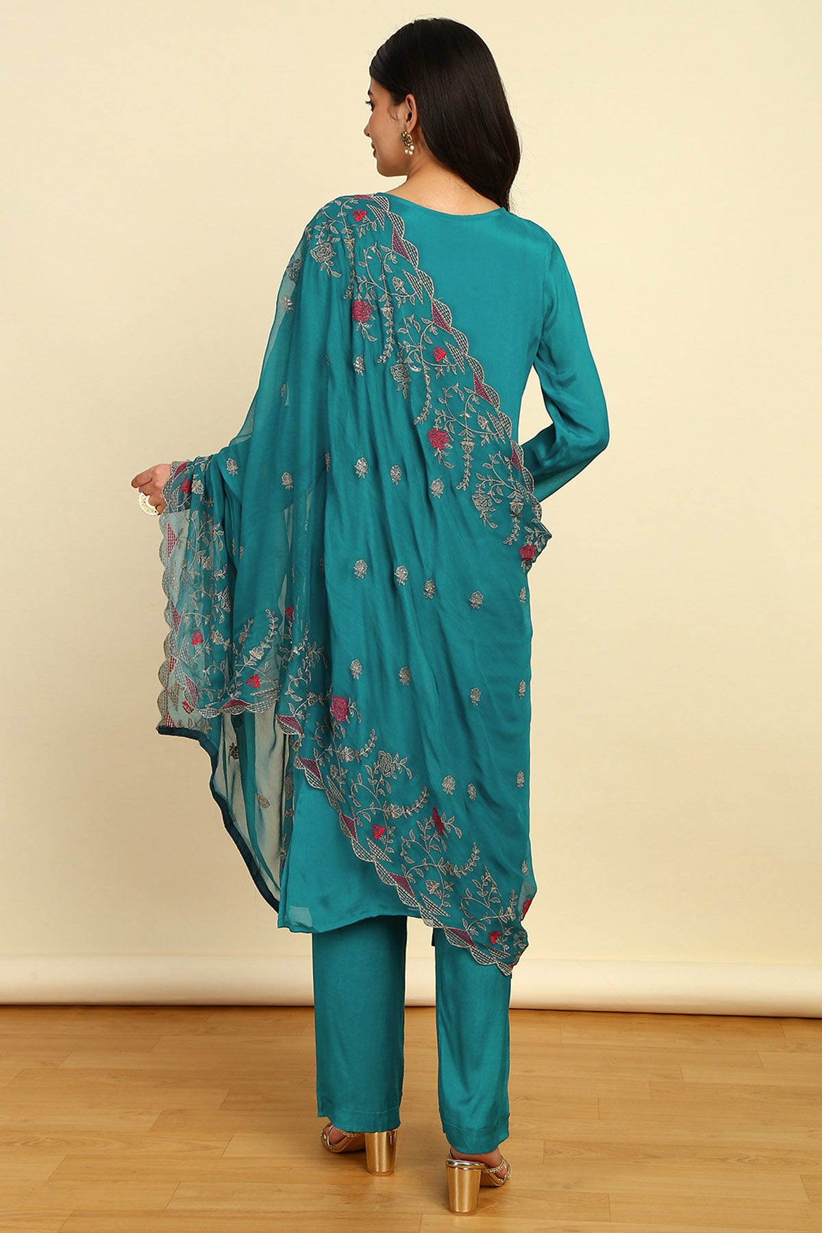 Crepe churidar material online shopping clearance