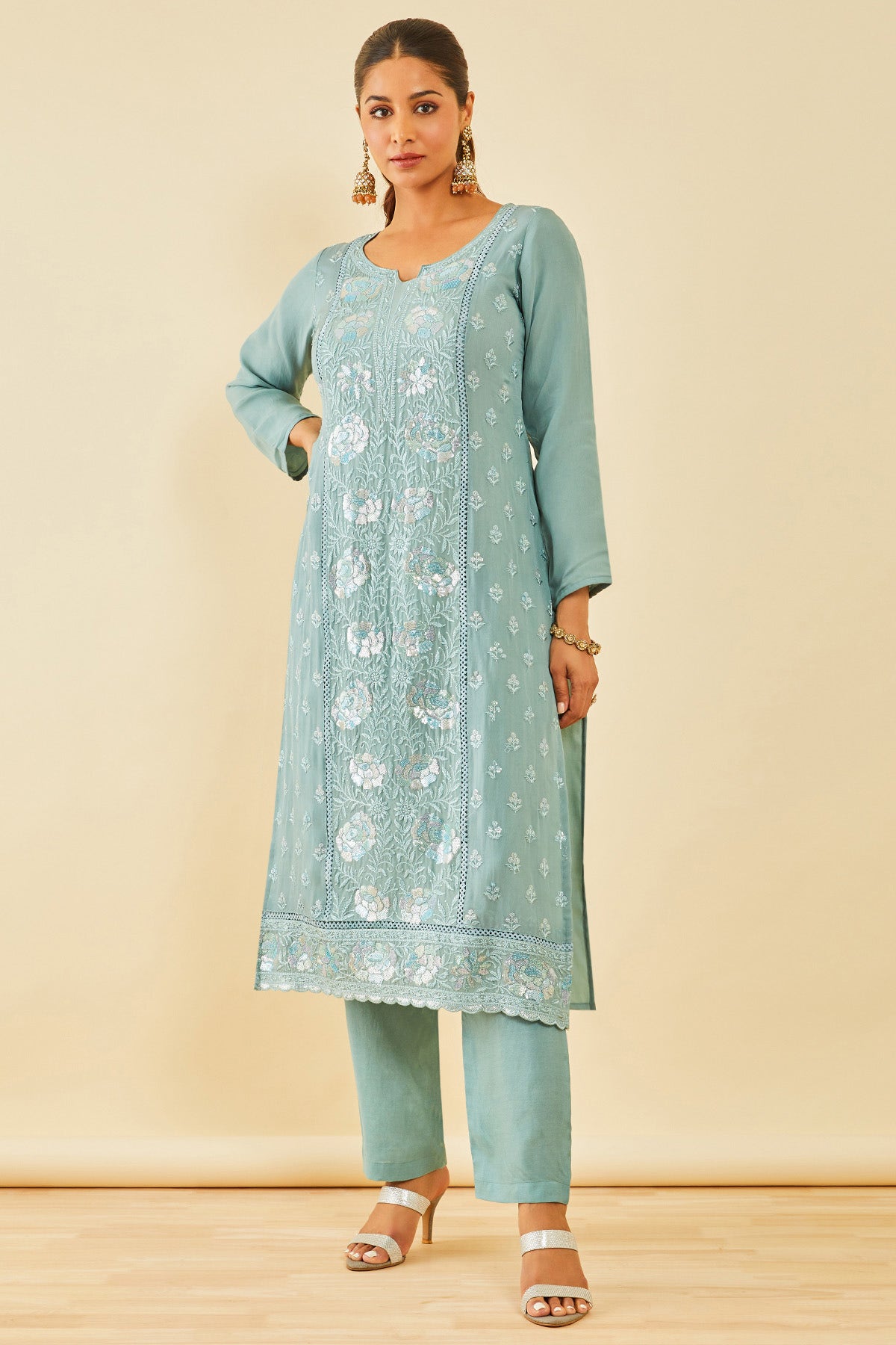 Stitched dress material online shopping top