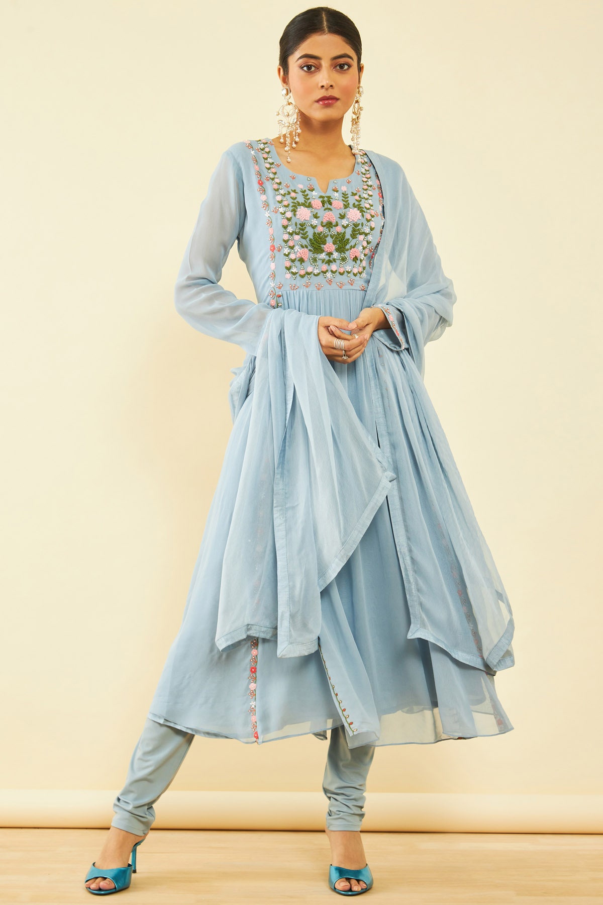 Chudidar dress on sale image