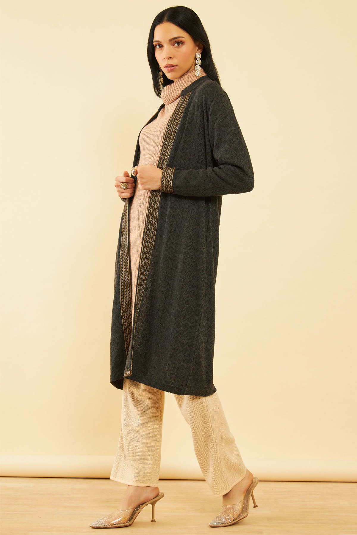 Charcoal shrug on sale