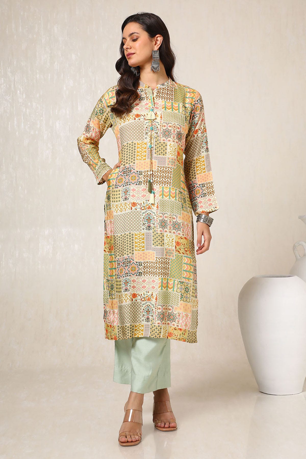 Kurta with tassels online sales
