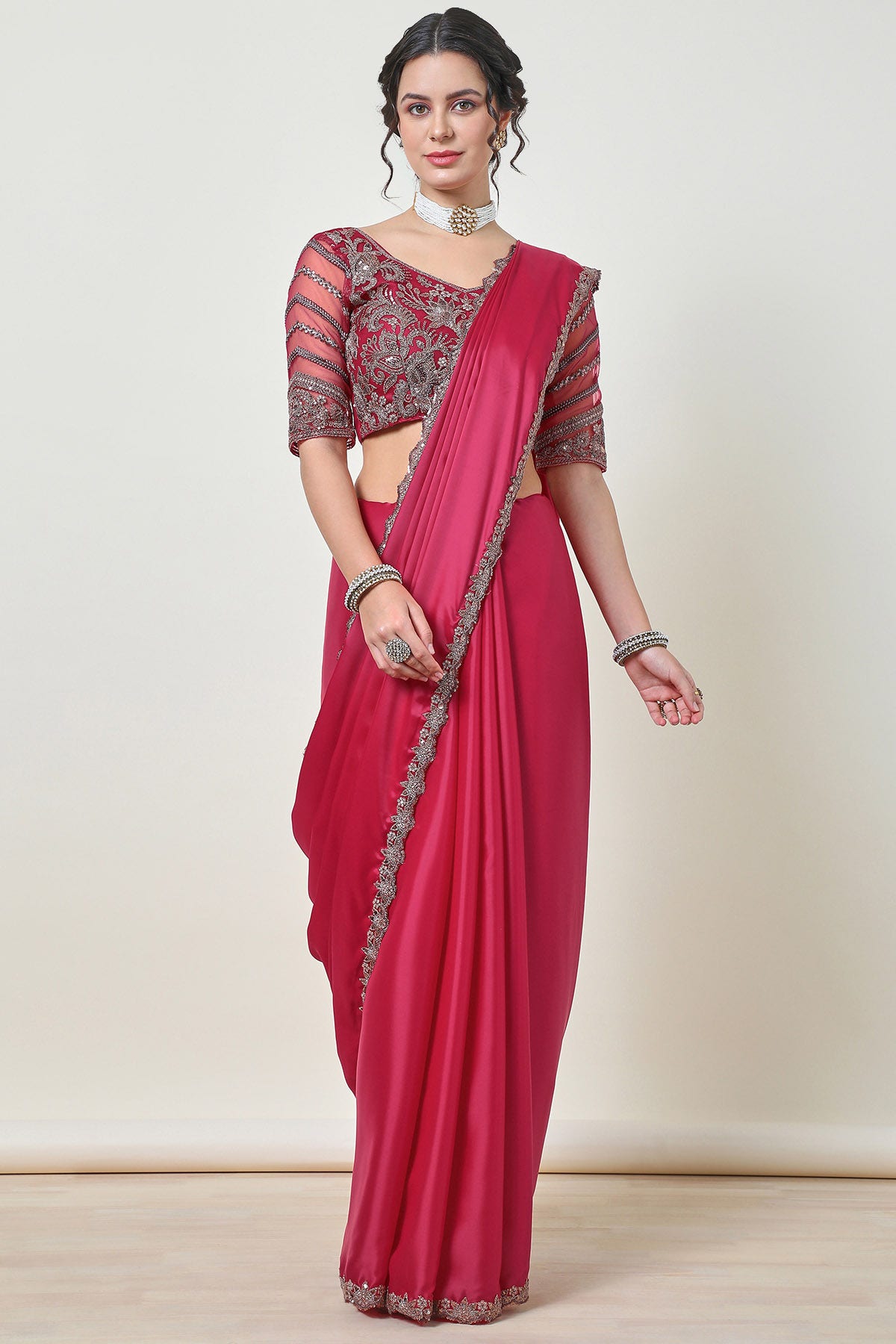 Party wear sarees snapdeal online