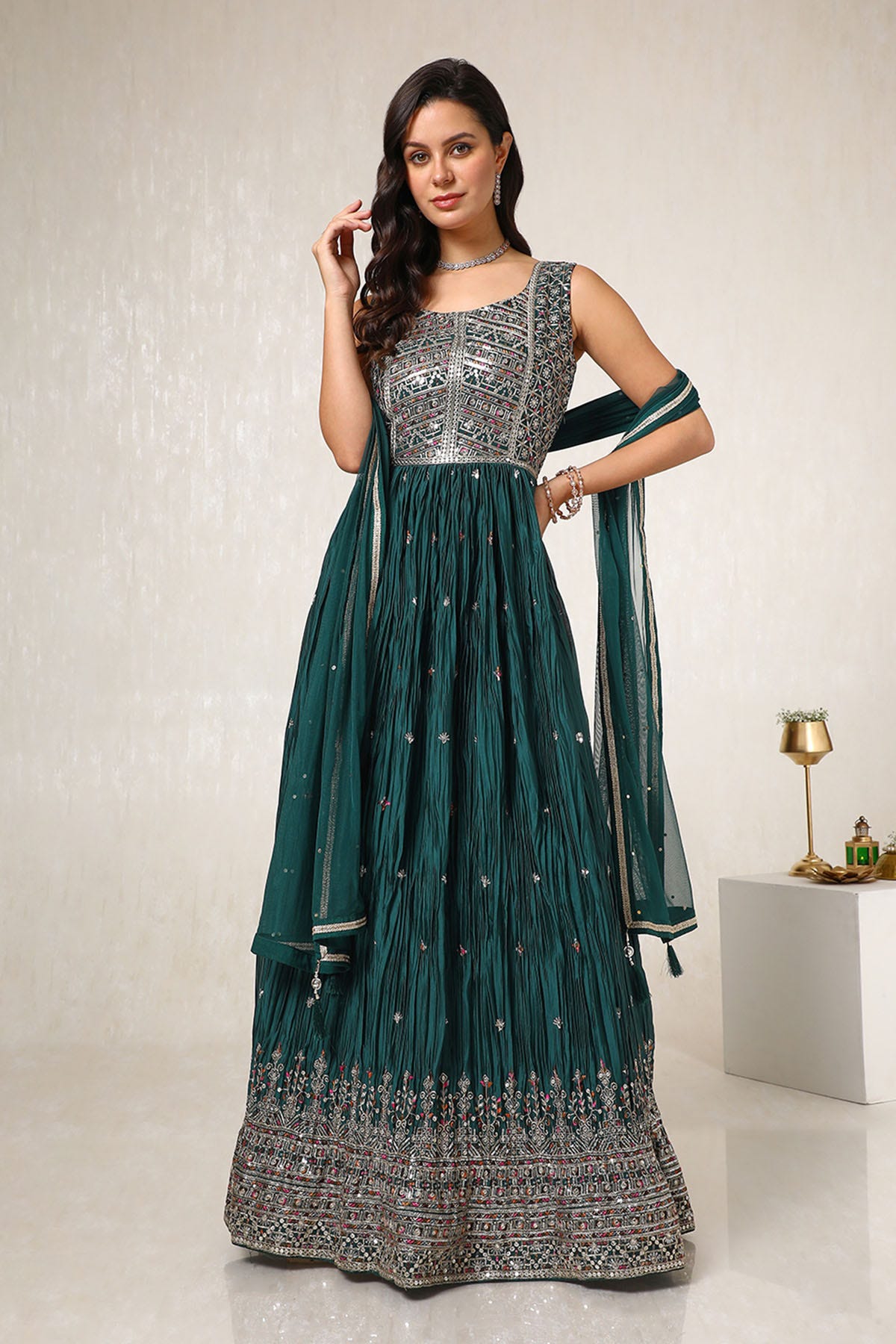 Georgette gown online cheap