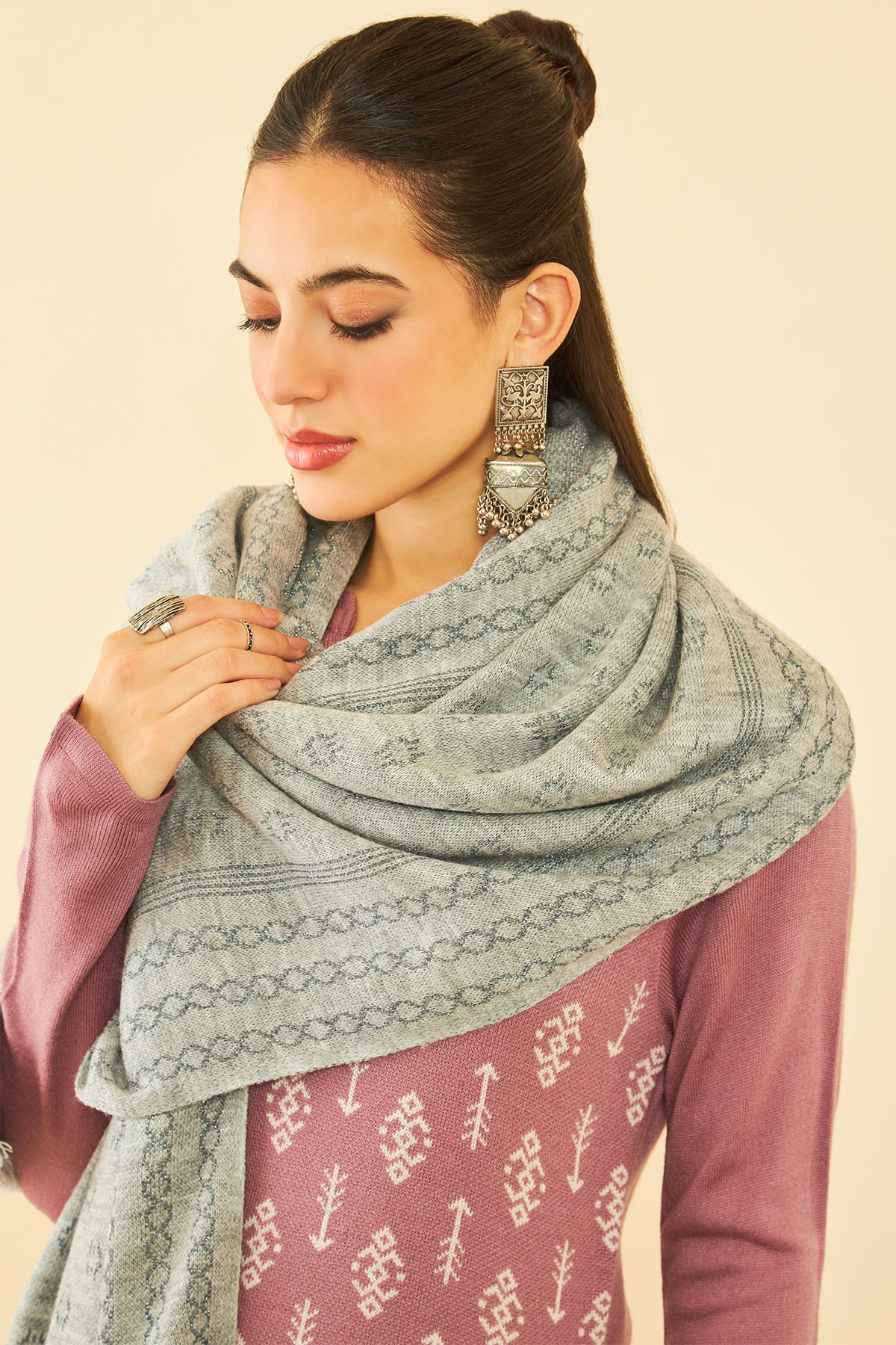 Winter shawl design sales