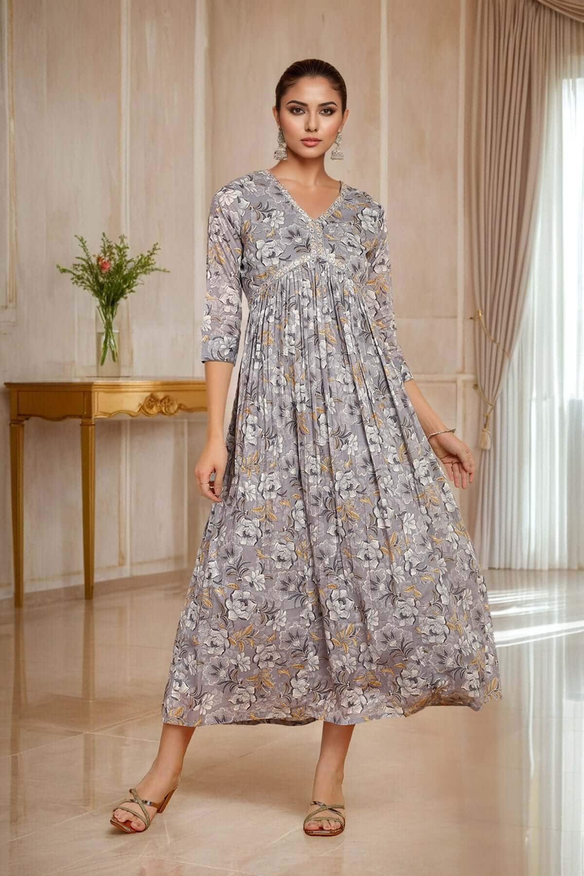 Aliyah crepe floral maxi dress hotsell