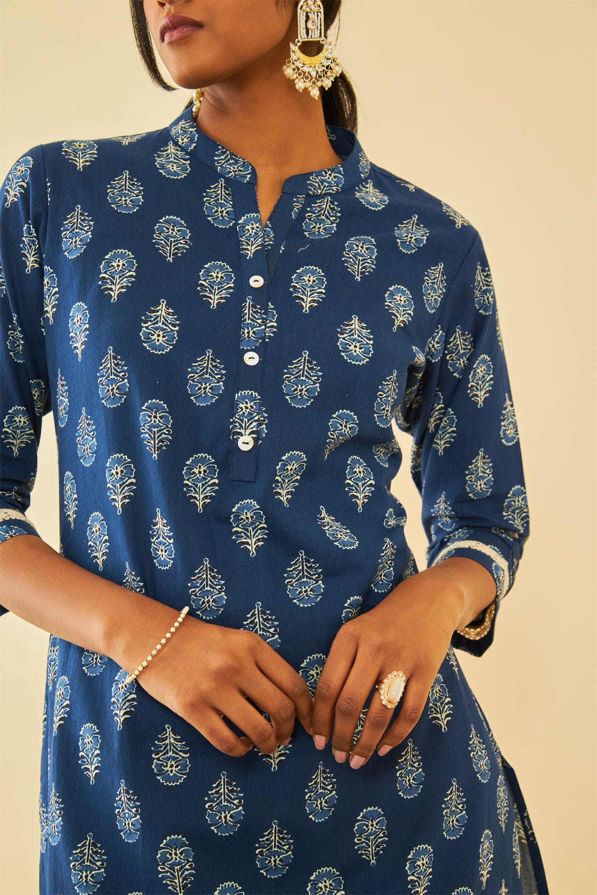 Soch women's straight cotton kurta on sale