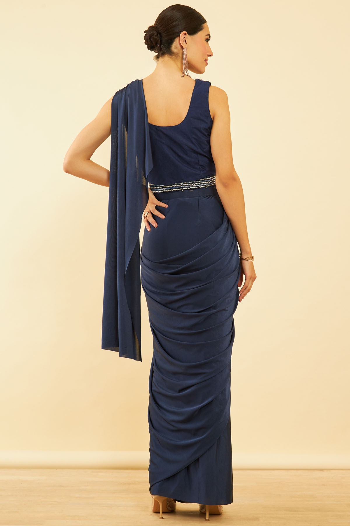 Saree style sales maxi dress