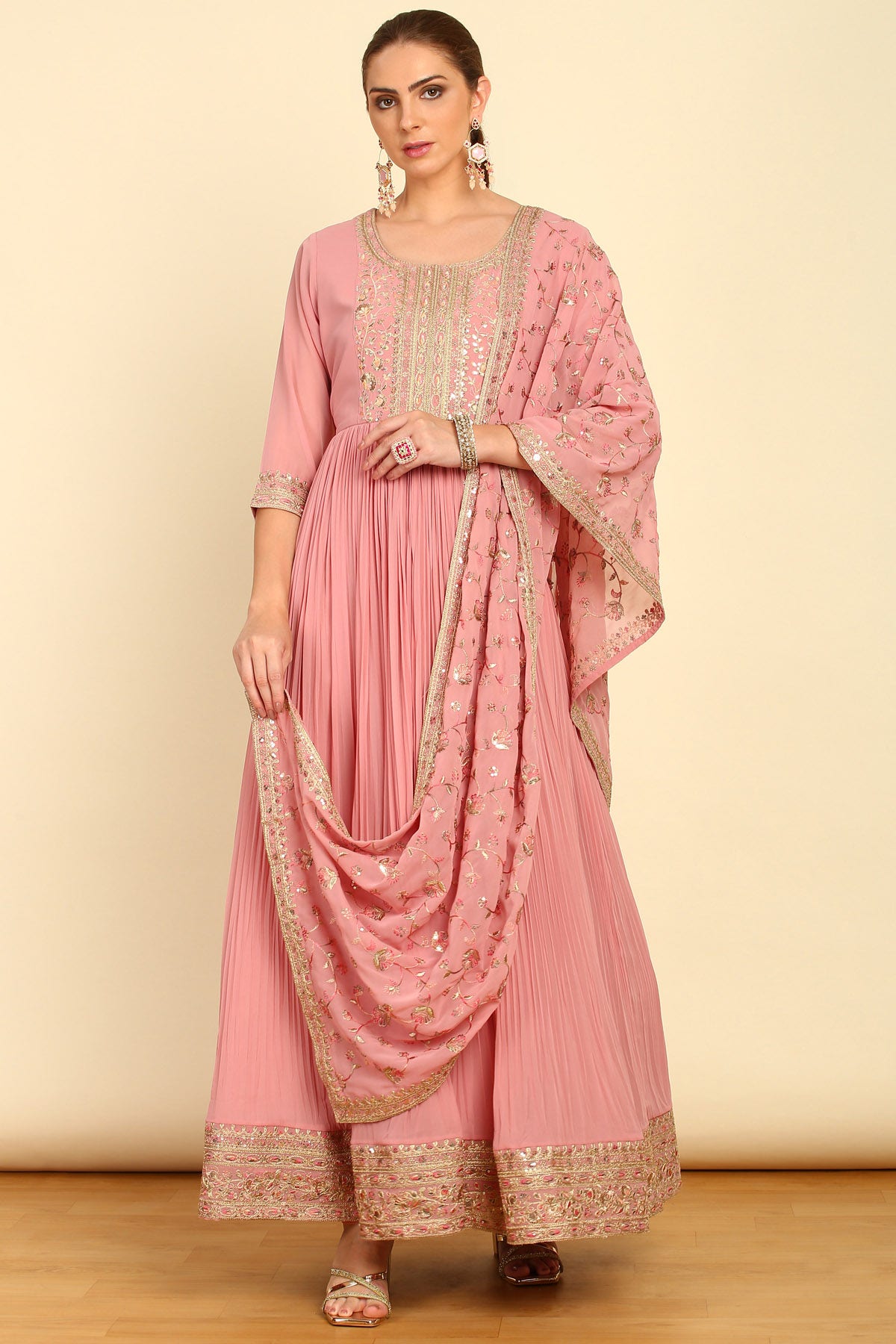 Buy Designer Anarkali Suits Dresses and Gowns Online in India