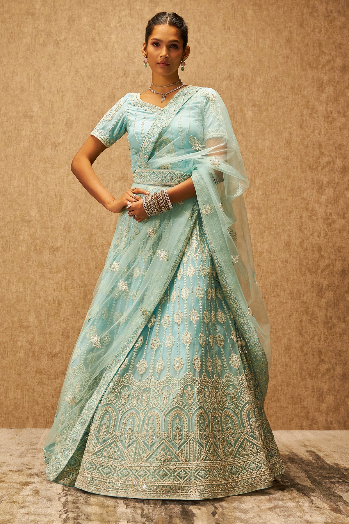 Lehenga Sets semi-stitched