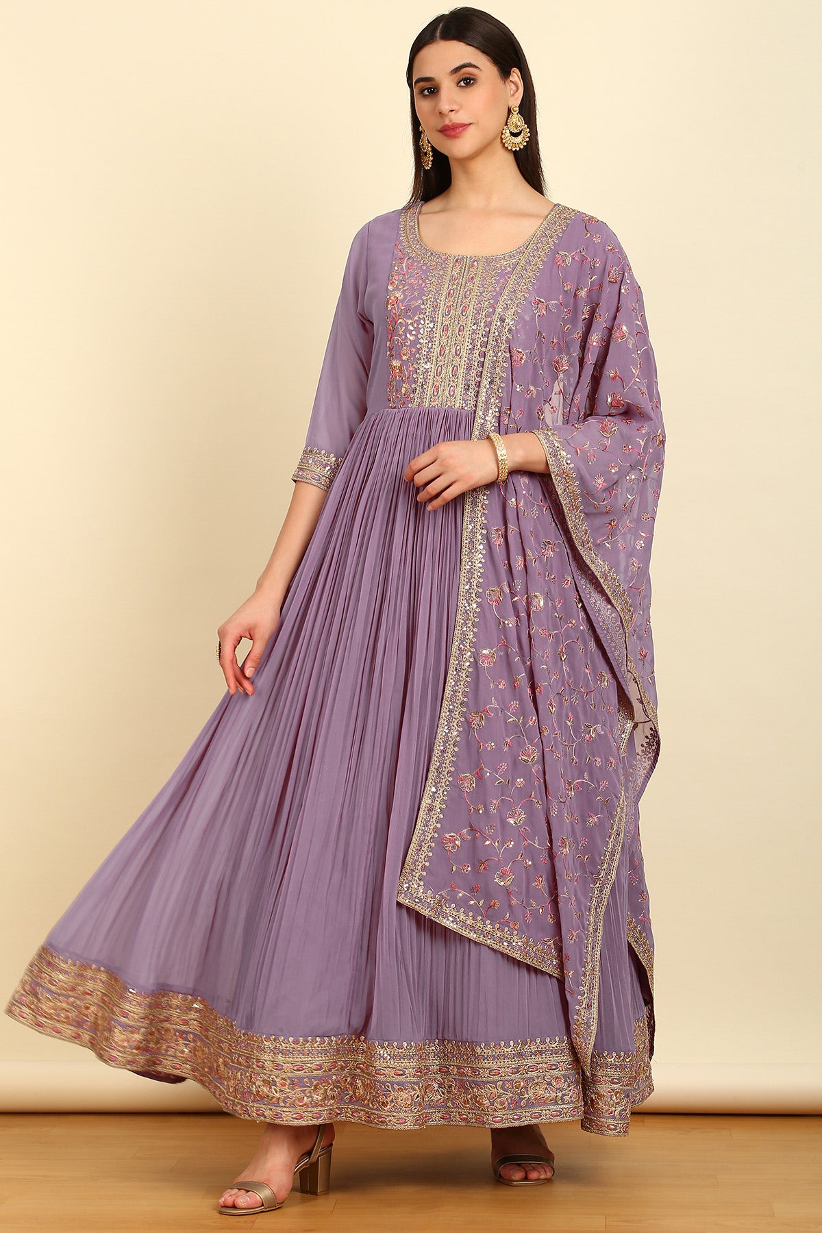 Buy Designer Anarkali Suits Dresses and Gowns Online in India