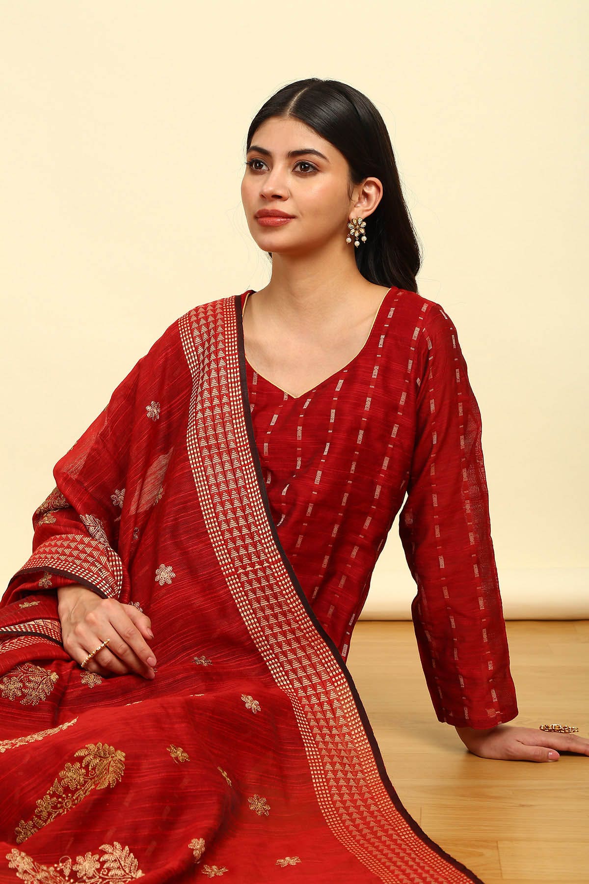 Art silk churidar materials sale