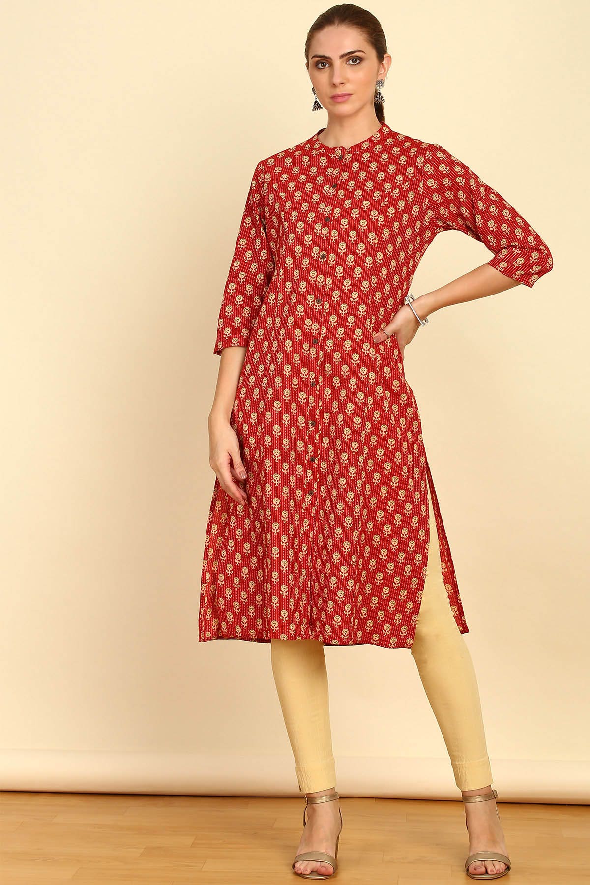 Soch women's straight cotton kurta top