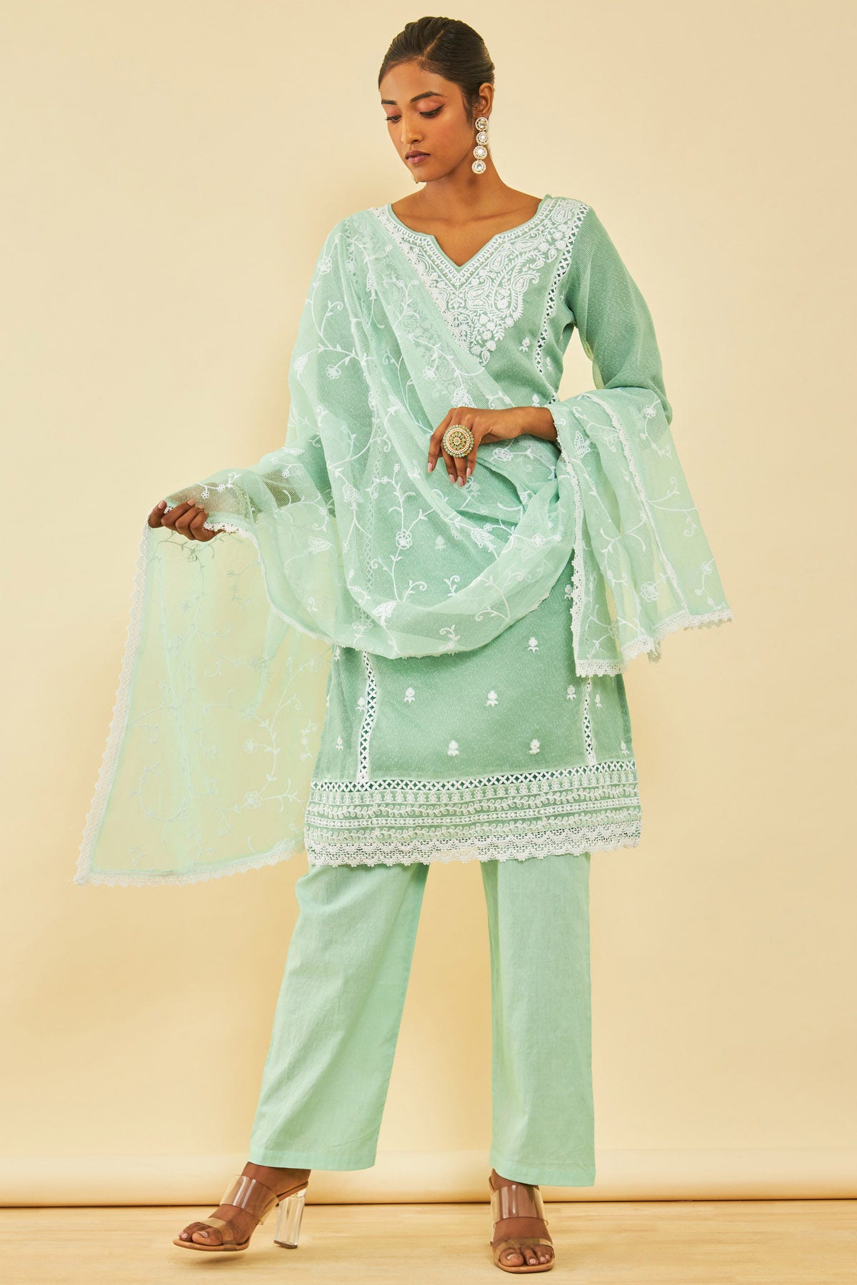 MIZZIFIC Georgette Embroidered Gown/Anarkali Kurta & Bottom Material Price  in India - Buy MIZZIFIC Georgette Embroidered Gown/Anarkali Kurta & Bottom  Material online at Flipkart.com