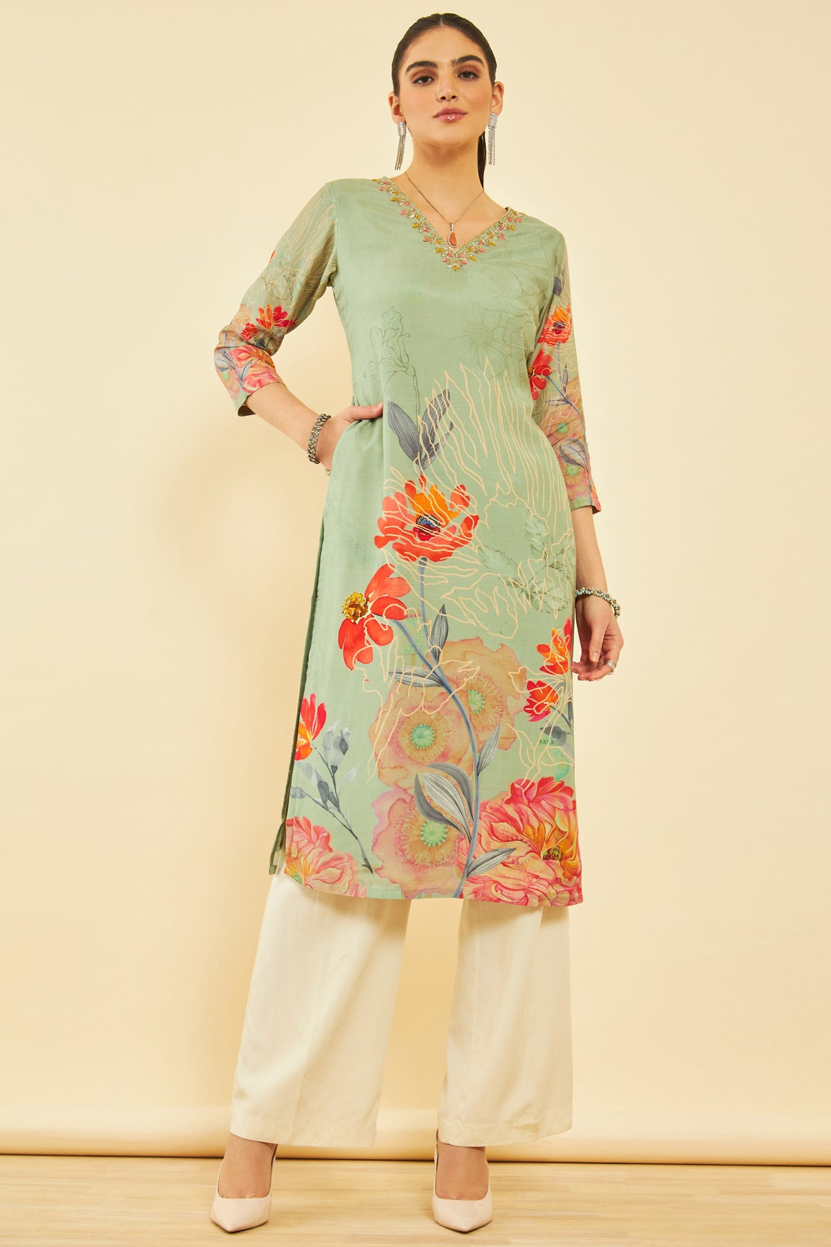 Indian Kurtis - Shop Cotton Georgette Kurtis Top Online