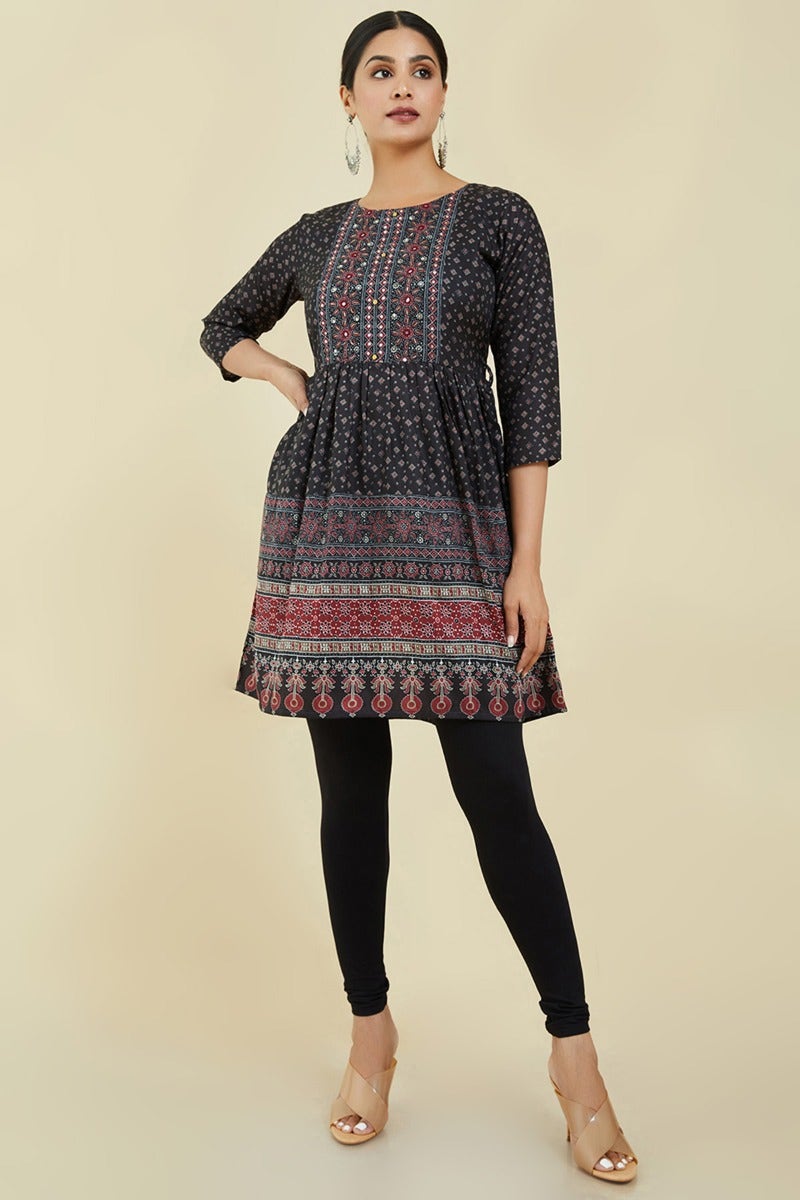 Shop Black Solid Cotton Hosiery Churidar Legging Collection Online