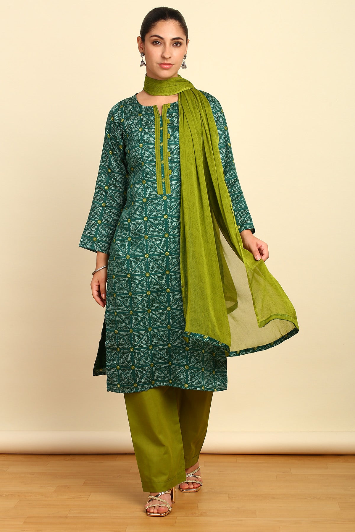 Bandhani cotton dress materials hotsell