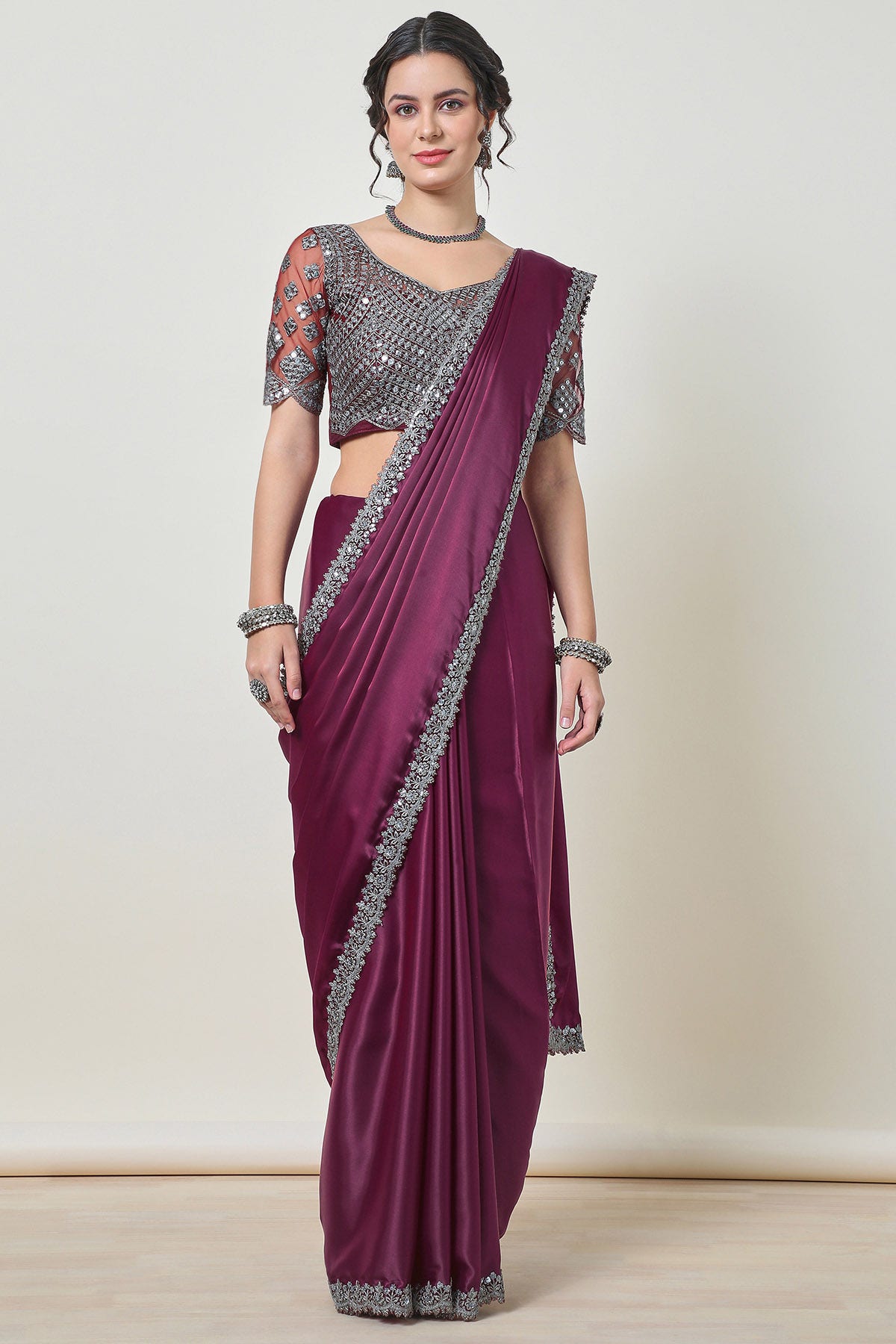 Fancy party wear sarees online hotsell