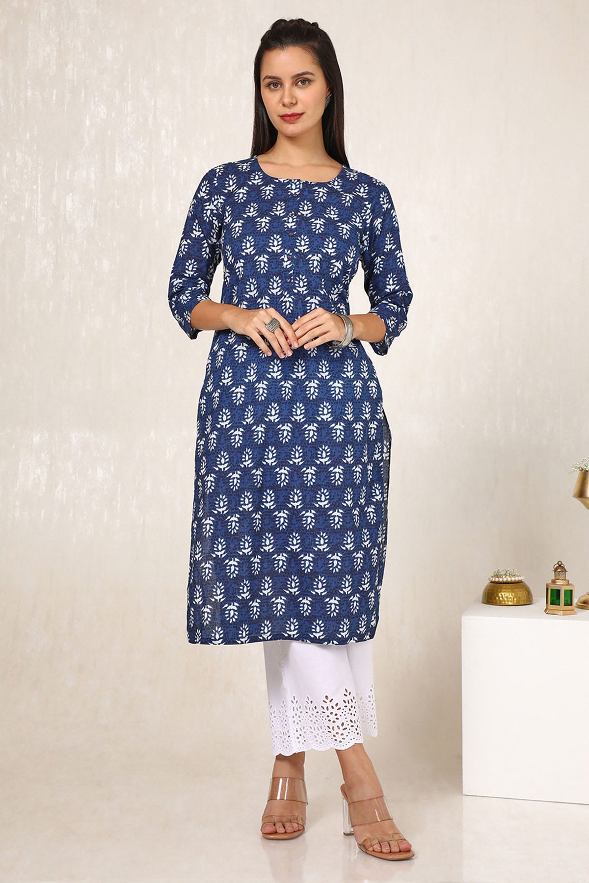 Soch women's straight cotton kurta on sale