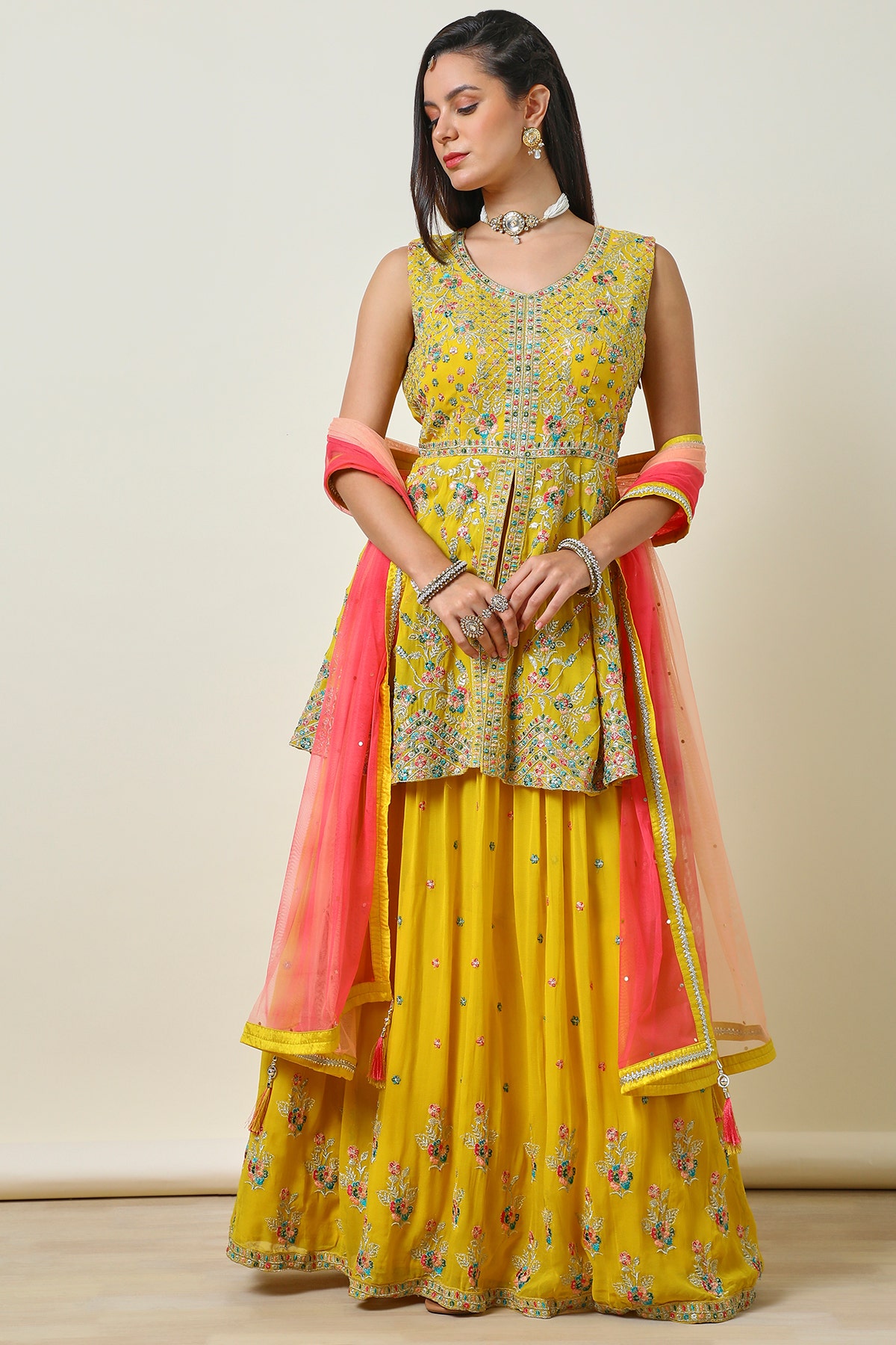 Flared lehenga online discount